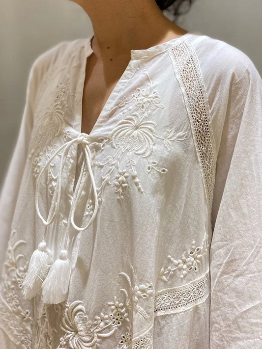 Sahara Nakışlı Elbise