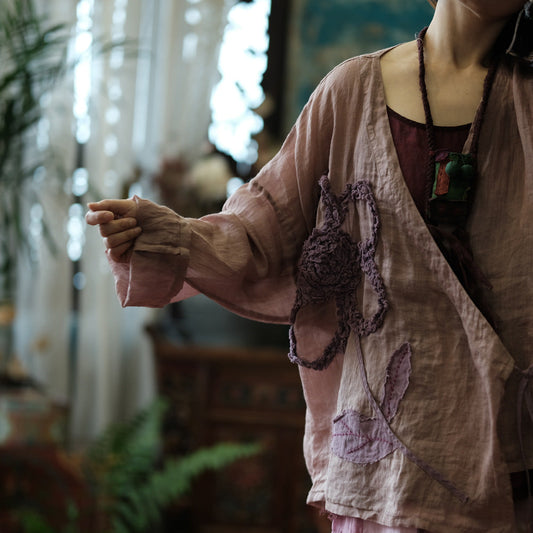 Vintage Floral Rami Bluz