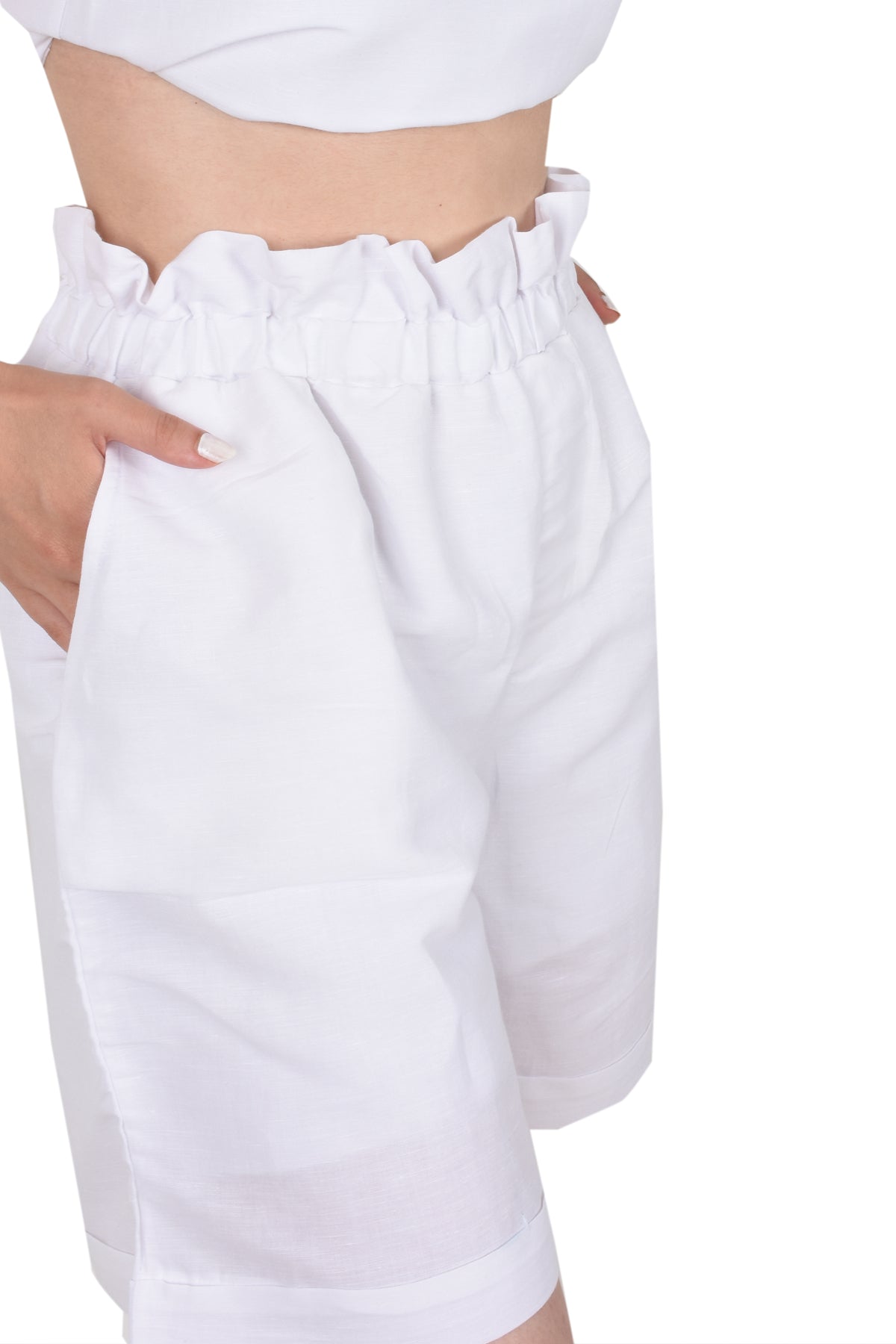 İstanbul Keten Oversize Şort