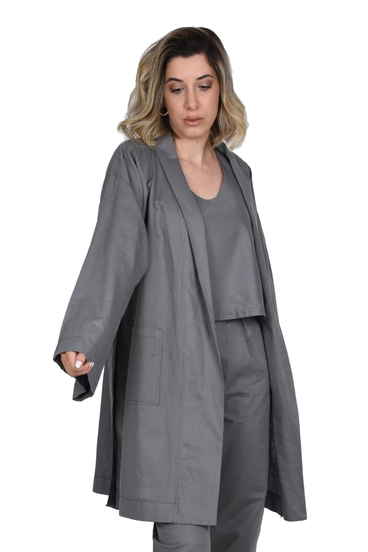 İstanbul Keten Oversize Kimono