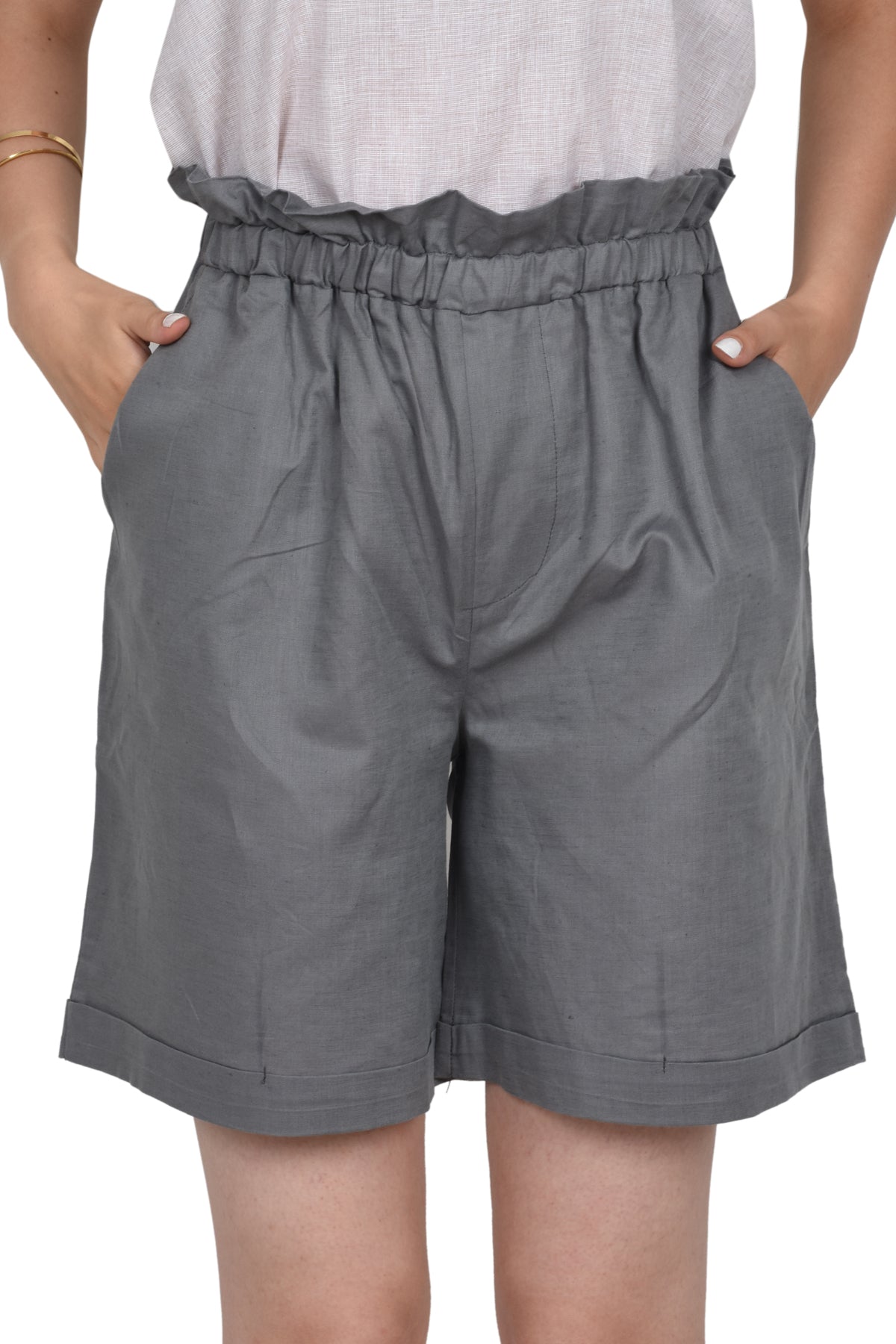 İstanbul Keten Oversize Şort