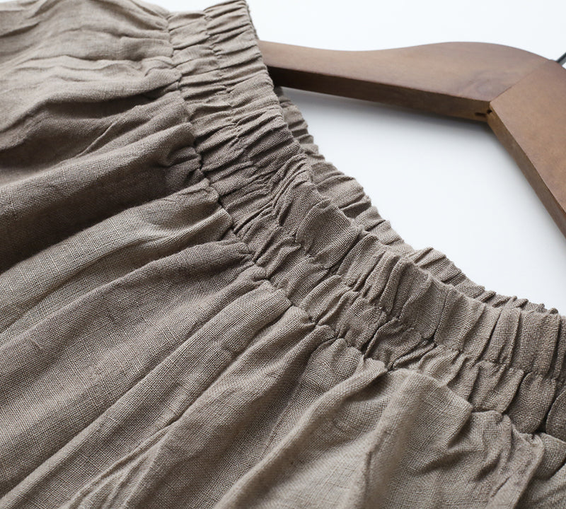 Vintage Breeze Keten Pantolon