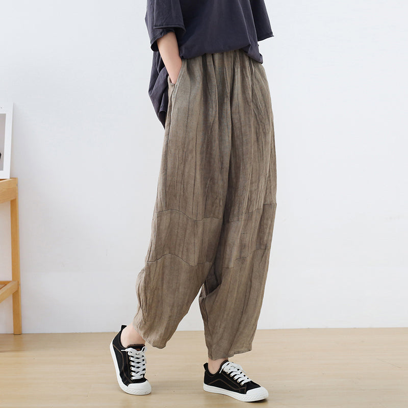 Vintage Breeze Keten Pantolon