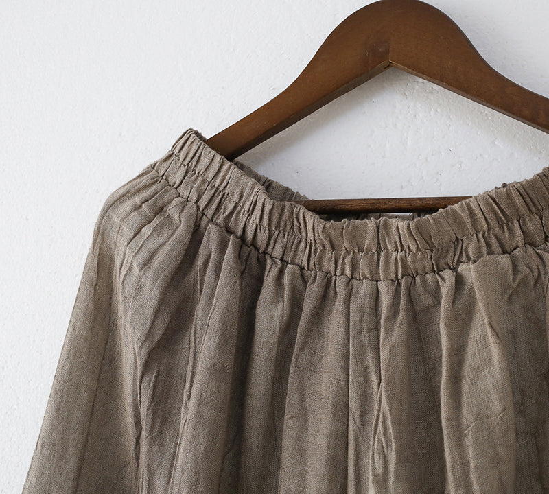 Vintage Breeze Keten Pantolon