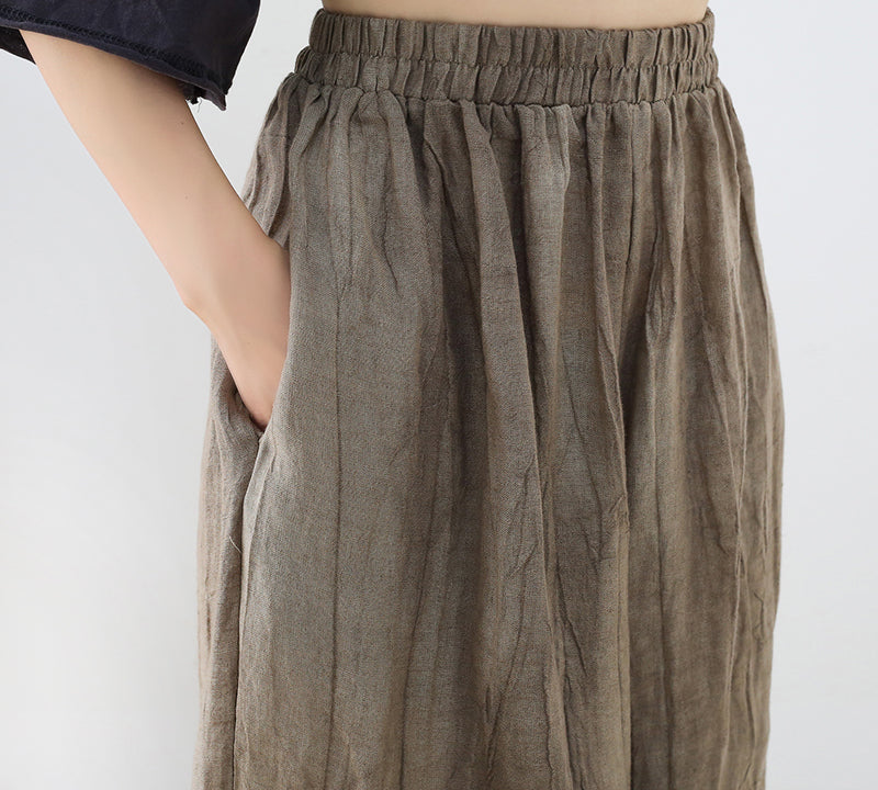 Vintage Breeze Keten Pantolon