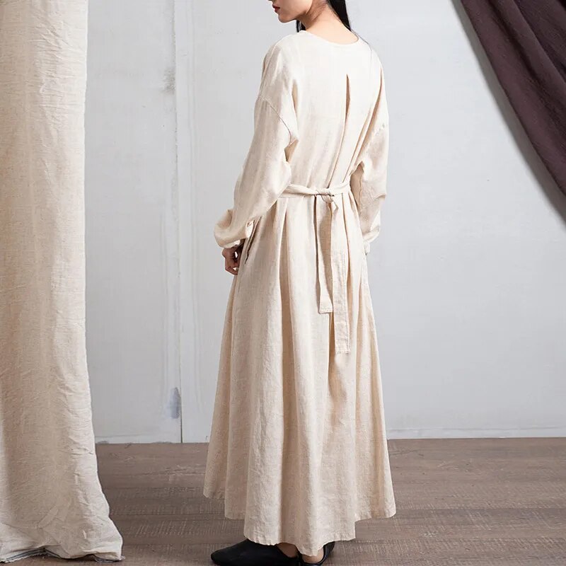 Vintage Midi Elbise