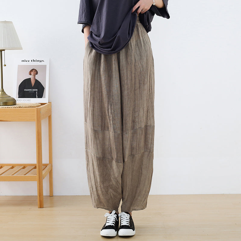 Vintage Breeze Keten Pantolon