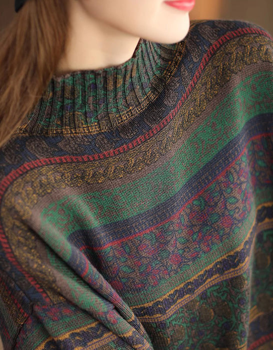 CozyBloom Çiçekli Triko