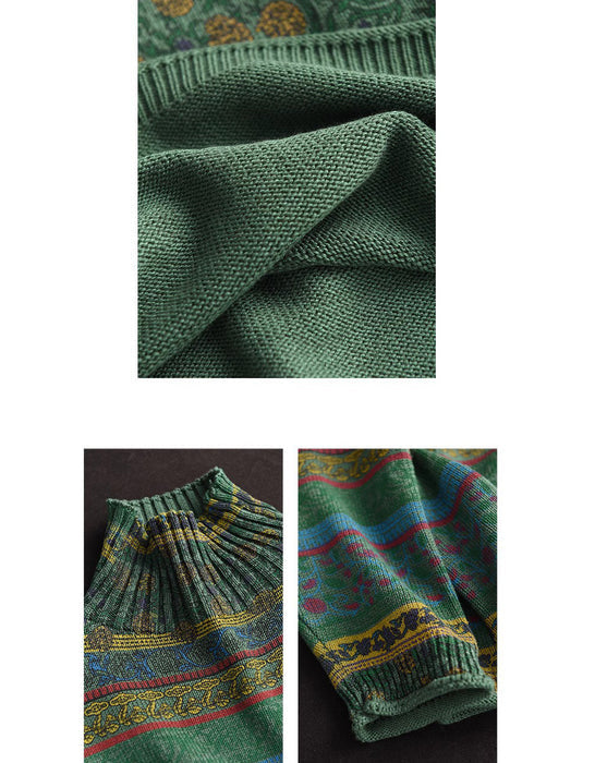 CozyBloom Çiçekli Triko