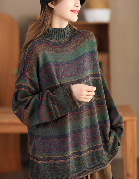 CozyBloom Çiçekli Triko
