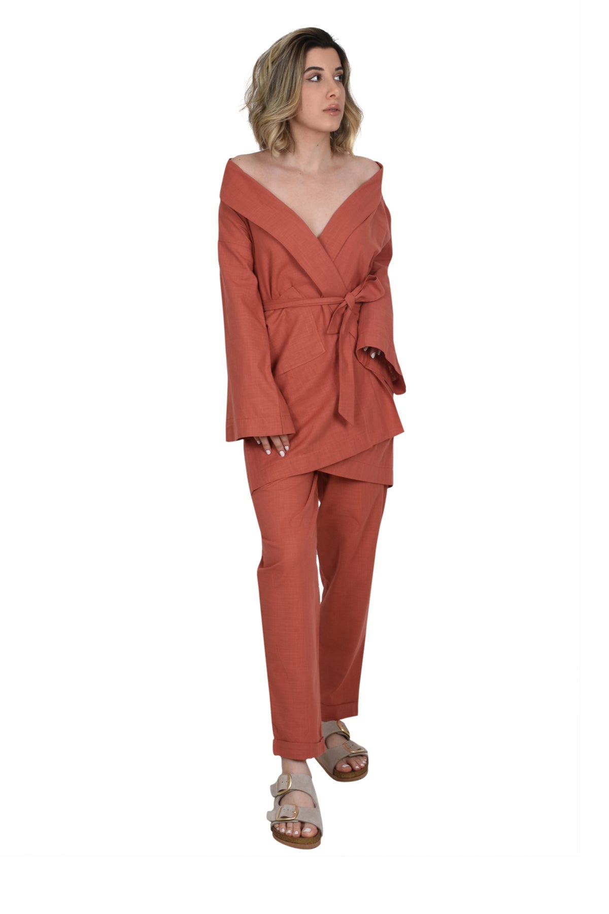 İstanbul Keten Oversize Kimono