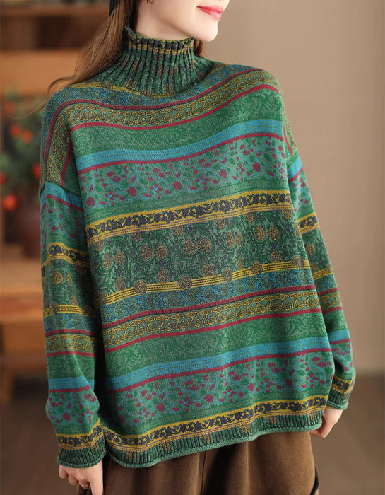 CozyBloom Çiçekli Triko
