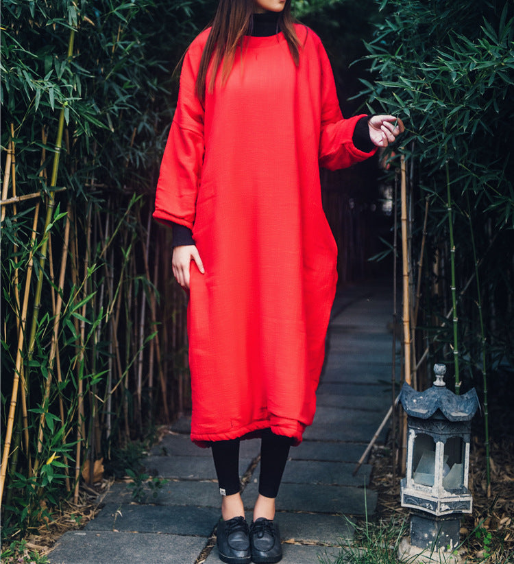 Vintage Nakışlı Oversize Tunik