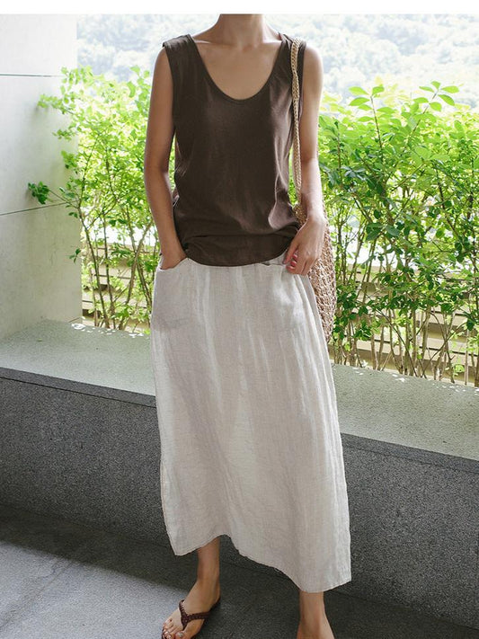 Kyoto %100 Keten Pantolon Etek