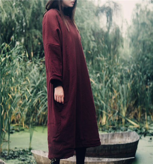 Vintage Nakışlı Oversize Tunik
