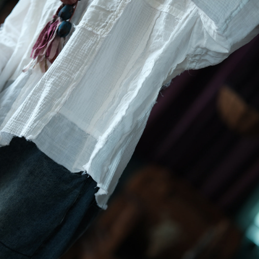 Vintage Patchwork V-Yaka Bluz