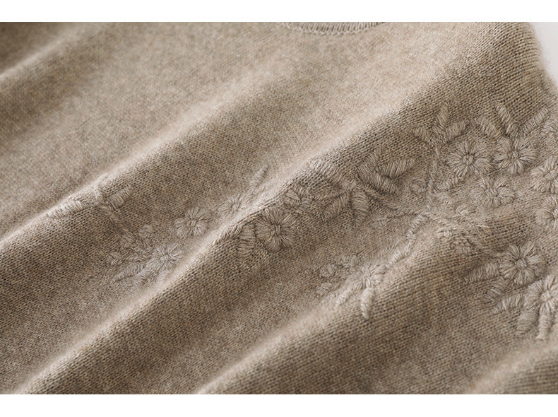 Flora Wool Midi Elbise