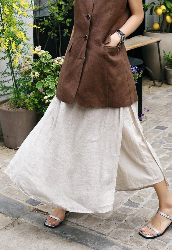 Kyoto %100 Keten Pantolon Etek