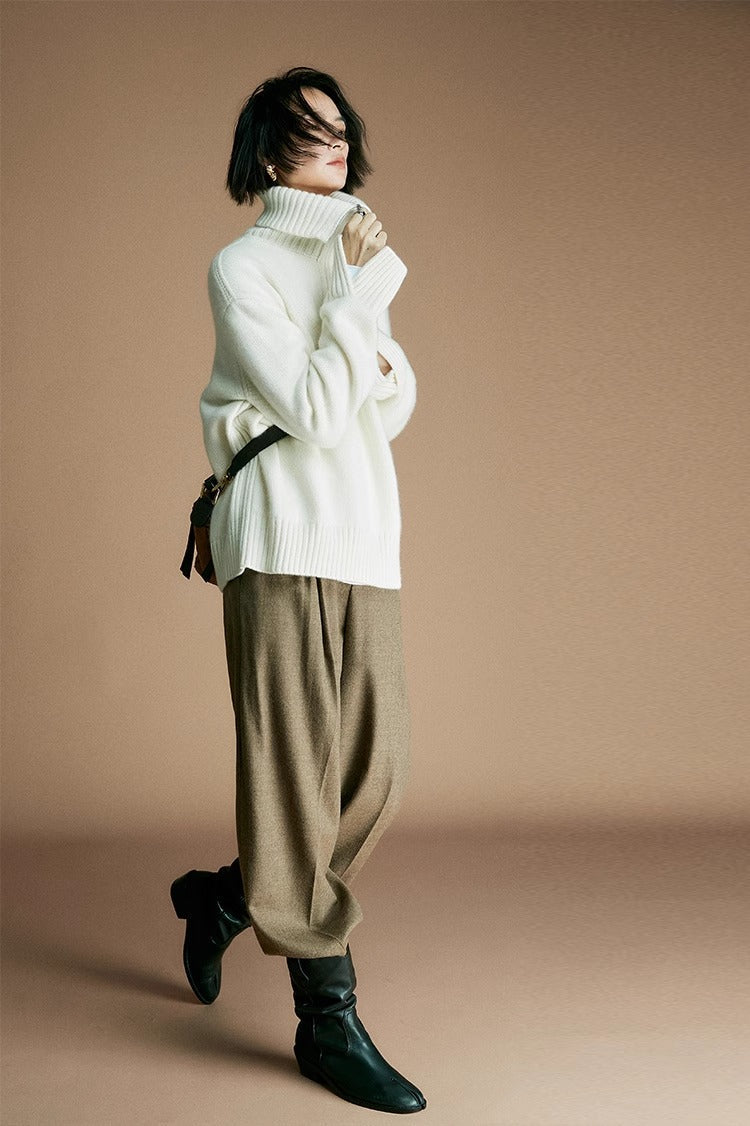 Cozy Zip Wool  Triko