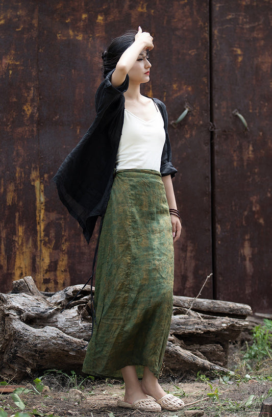 Vintage Wrap Keten Etek