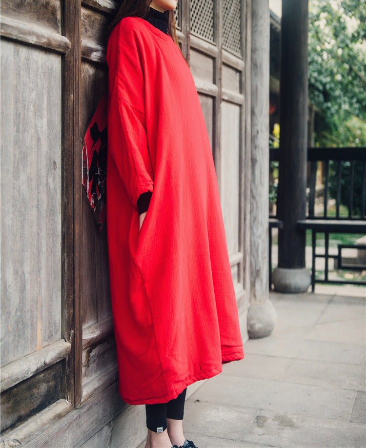 Vintage Nakışlı Oversize Tunik