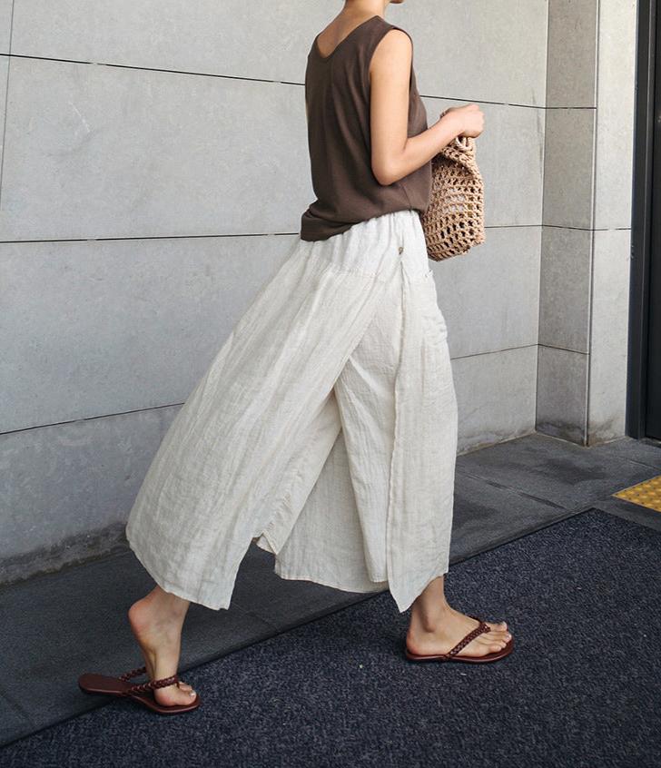 Kyoto %100 Keten Pantolon Etek