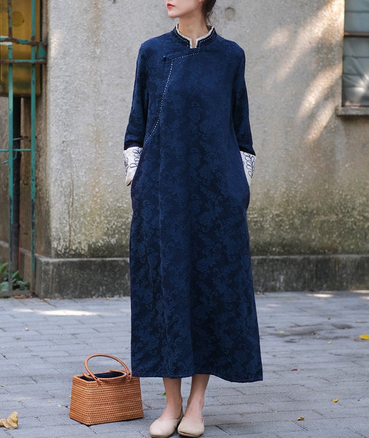 Okaliptüs Nakışlı Tunik Elbise