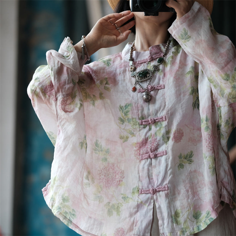 Vintage Floral Wind Bluz