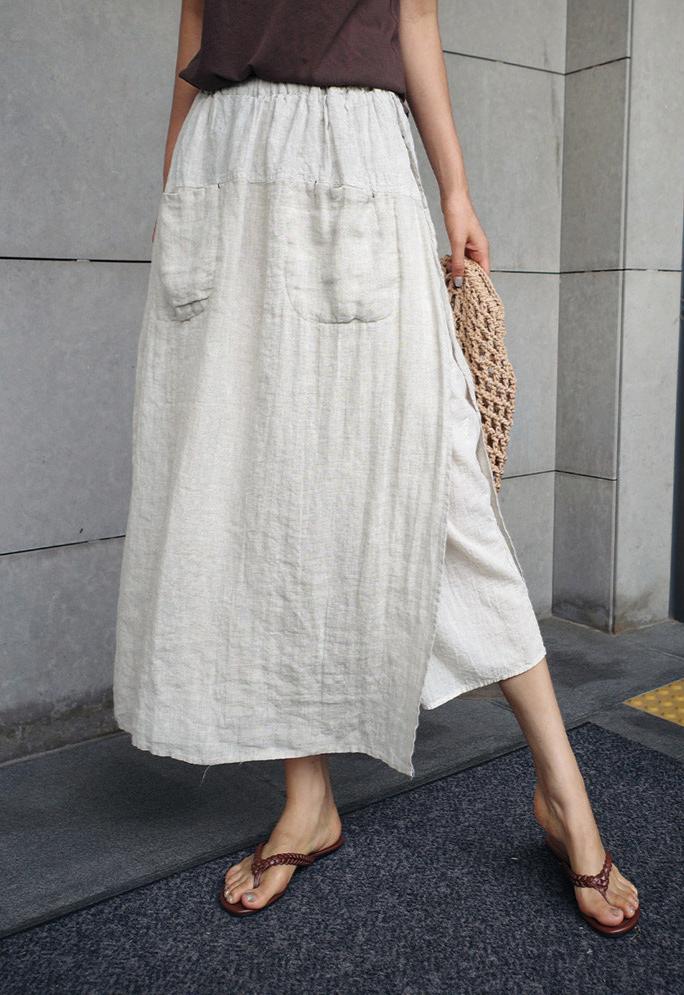 Kyoto %100 Keten Pantolon Etek