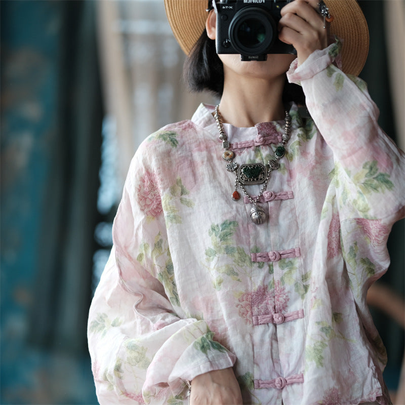 Vintage Floral Wind Bluz