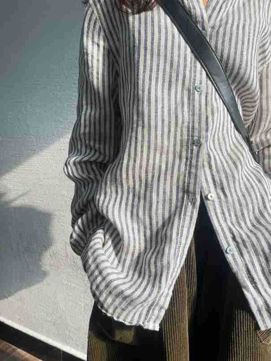 Coastal Breeze %100 Keten Gömlek