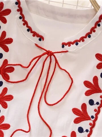 Nakışlı Boho Elbise