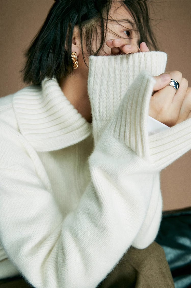 Cozy Zip Wool  Triko