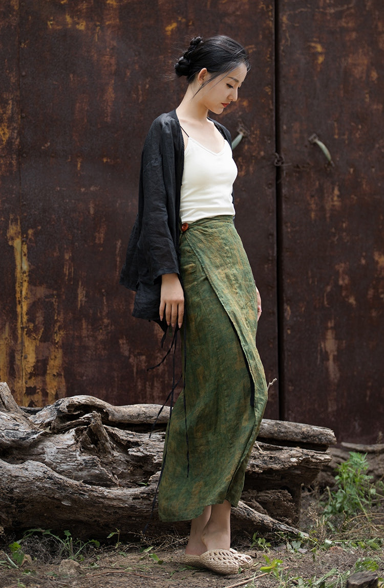 Vintage Wrap Keten Etek