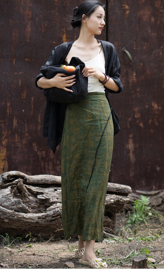 Vintage Wrap Keten Etek