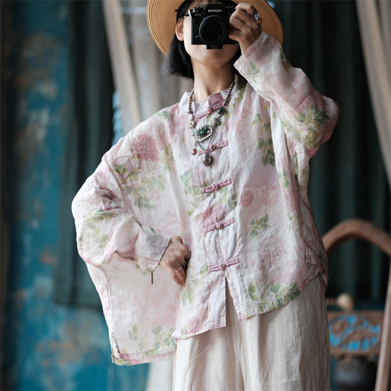 Vintage Floral Wind Bluz