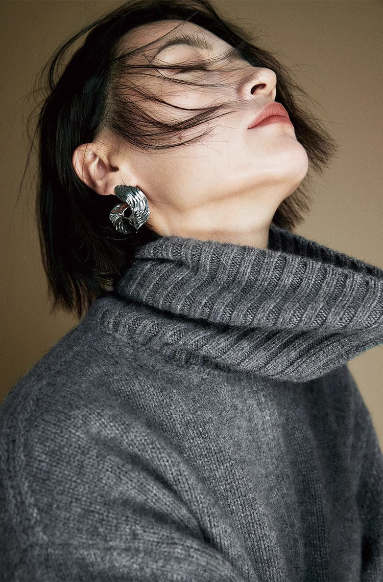 Cozy Zip Wool  Triko