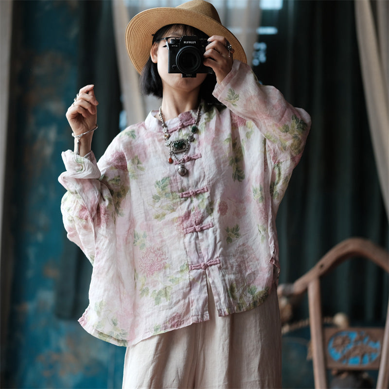 Vintage Floral Wind Bluz