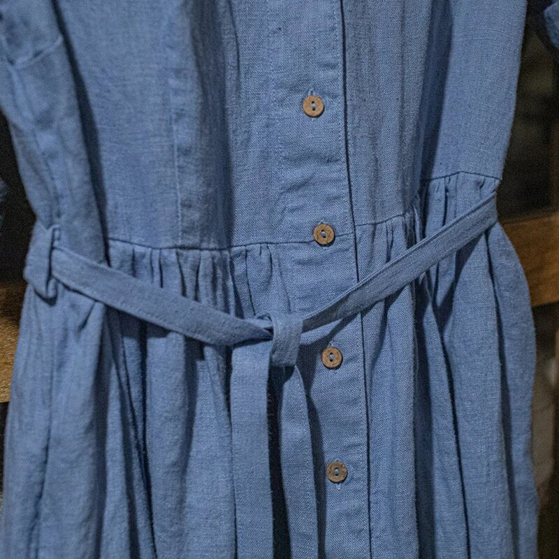 Vintage Aura Maxi Elbise