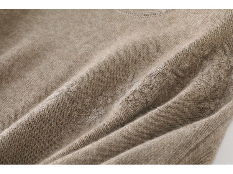 Flora Wool Midi Elbise