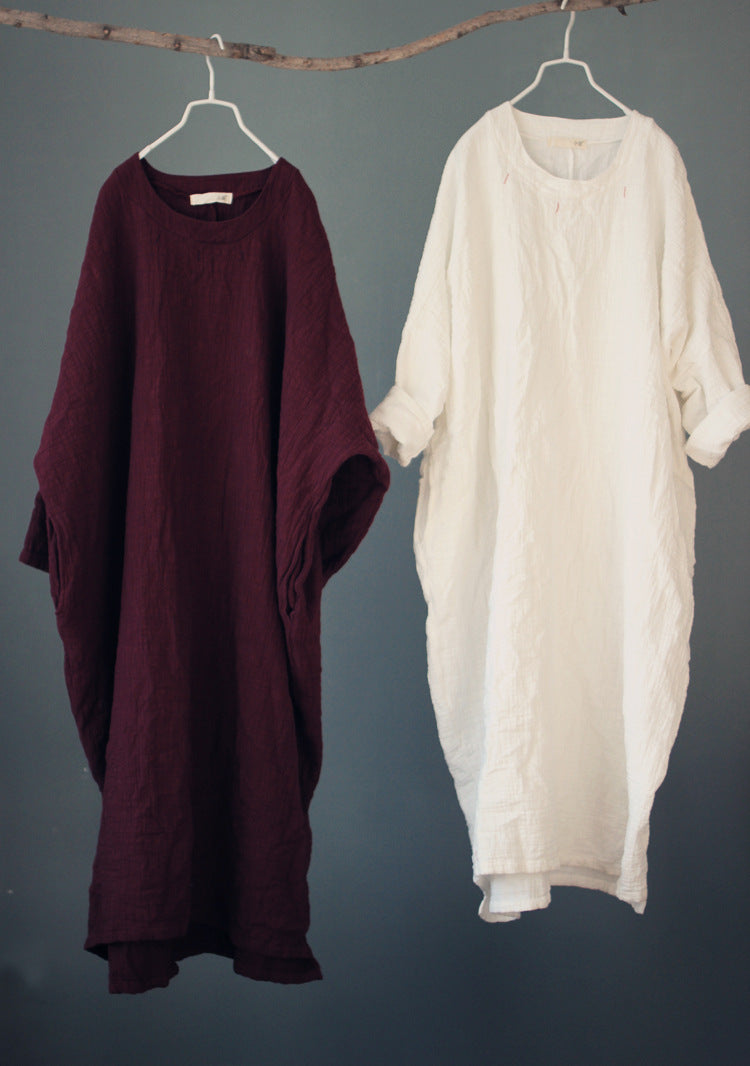 Vintage Nakışlı Oversize Tunik