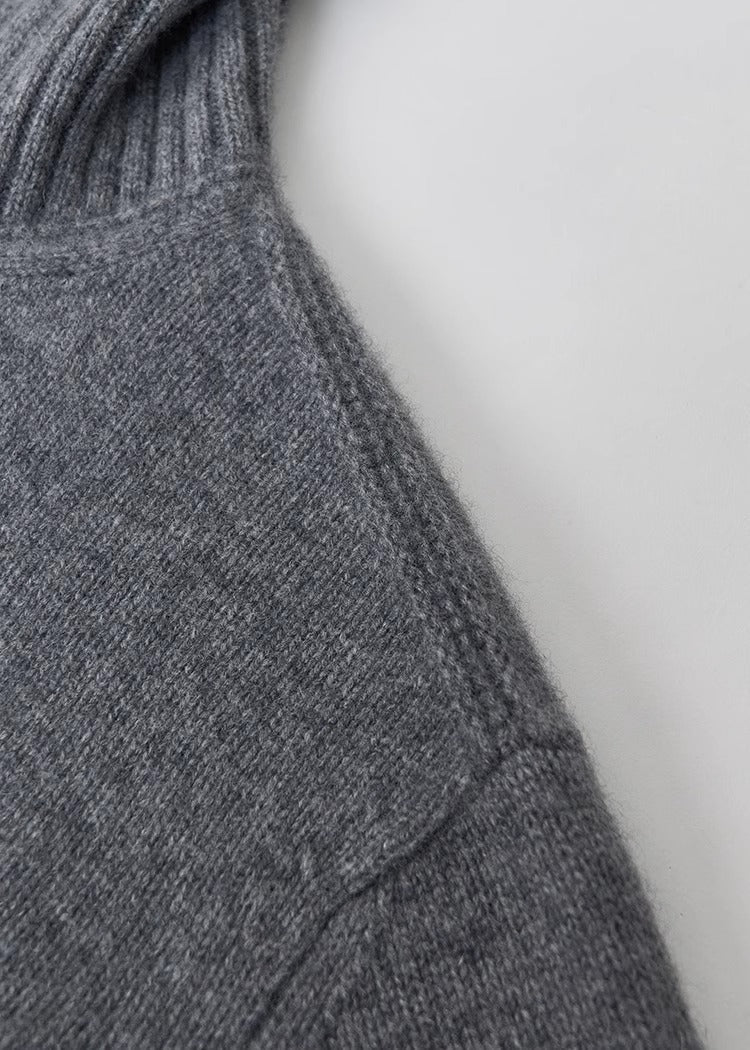 Cozy Zip Wool  Triko