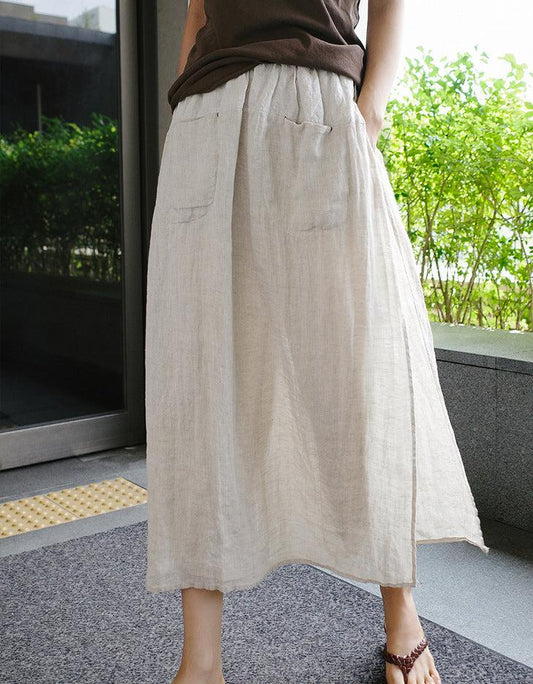 Kyoto %100 Keten Pantolon Etek