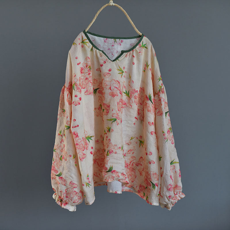 Vintage Bloom V Yaka Bluz