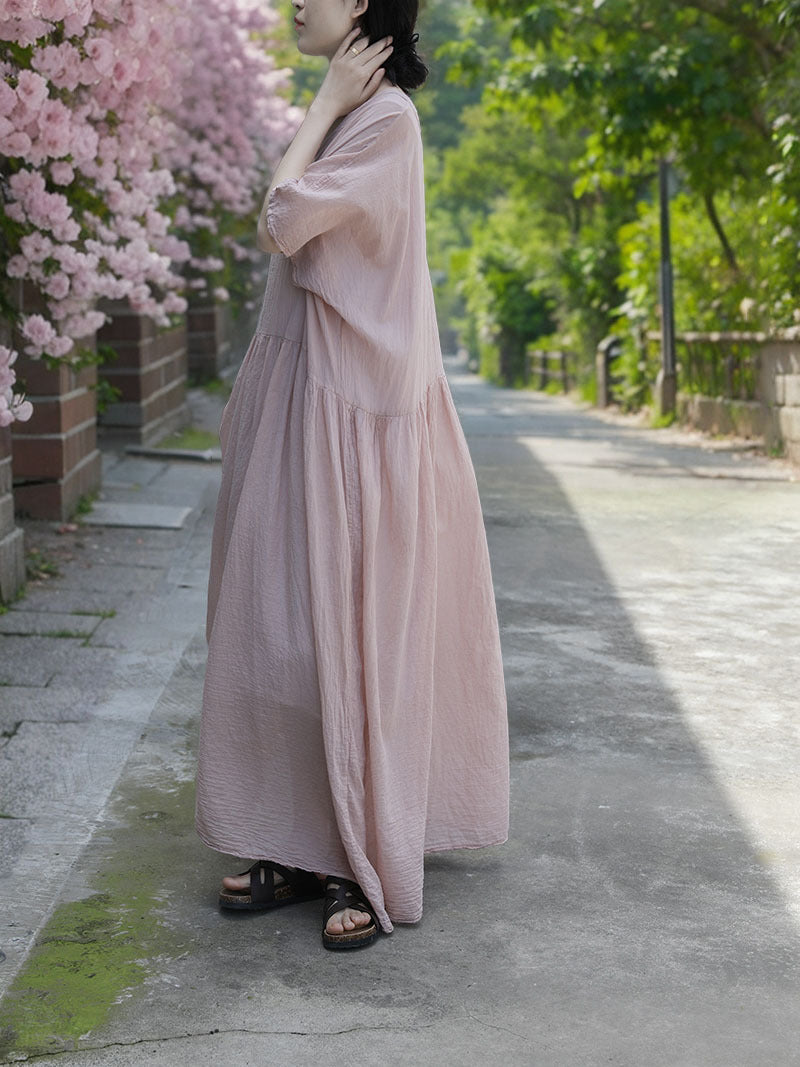 Serenity Boho Midi Elbise