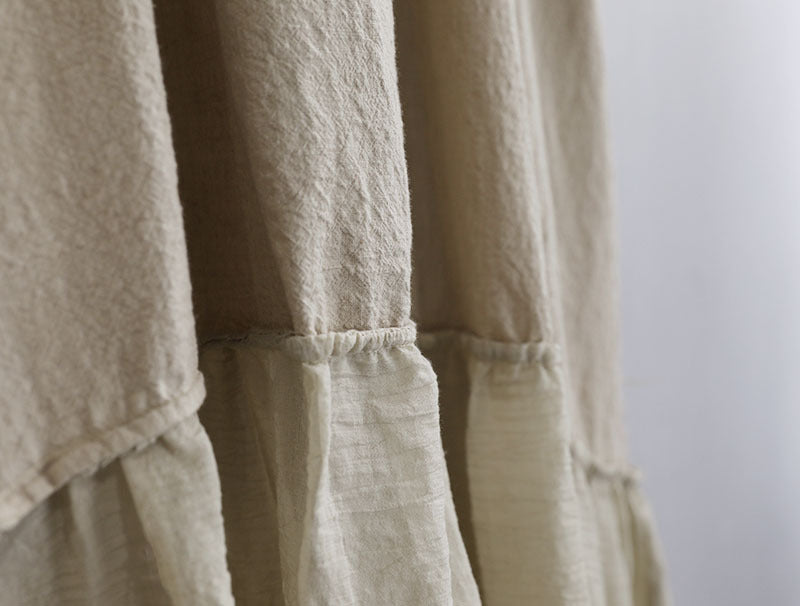 Boho Breeze Keten Elbise