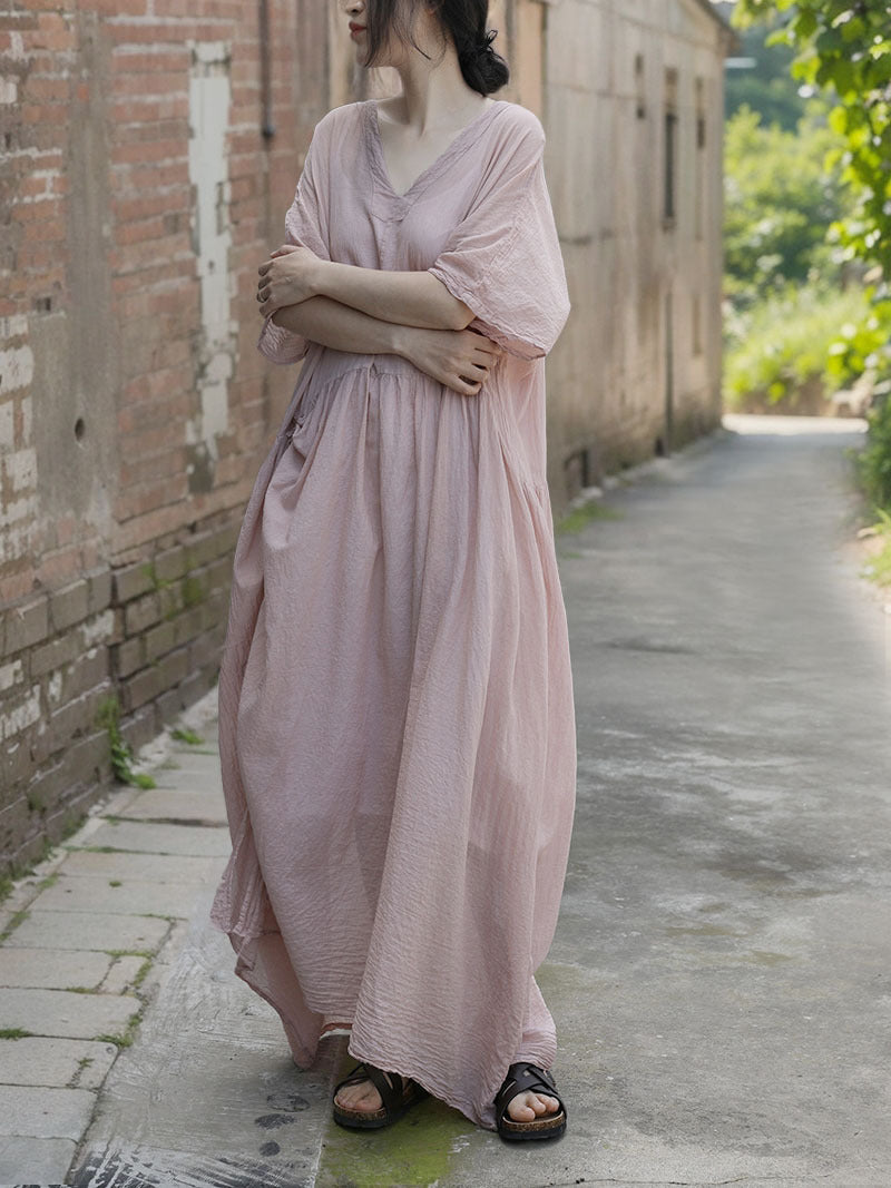Serenity Boho Midi Elbise