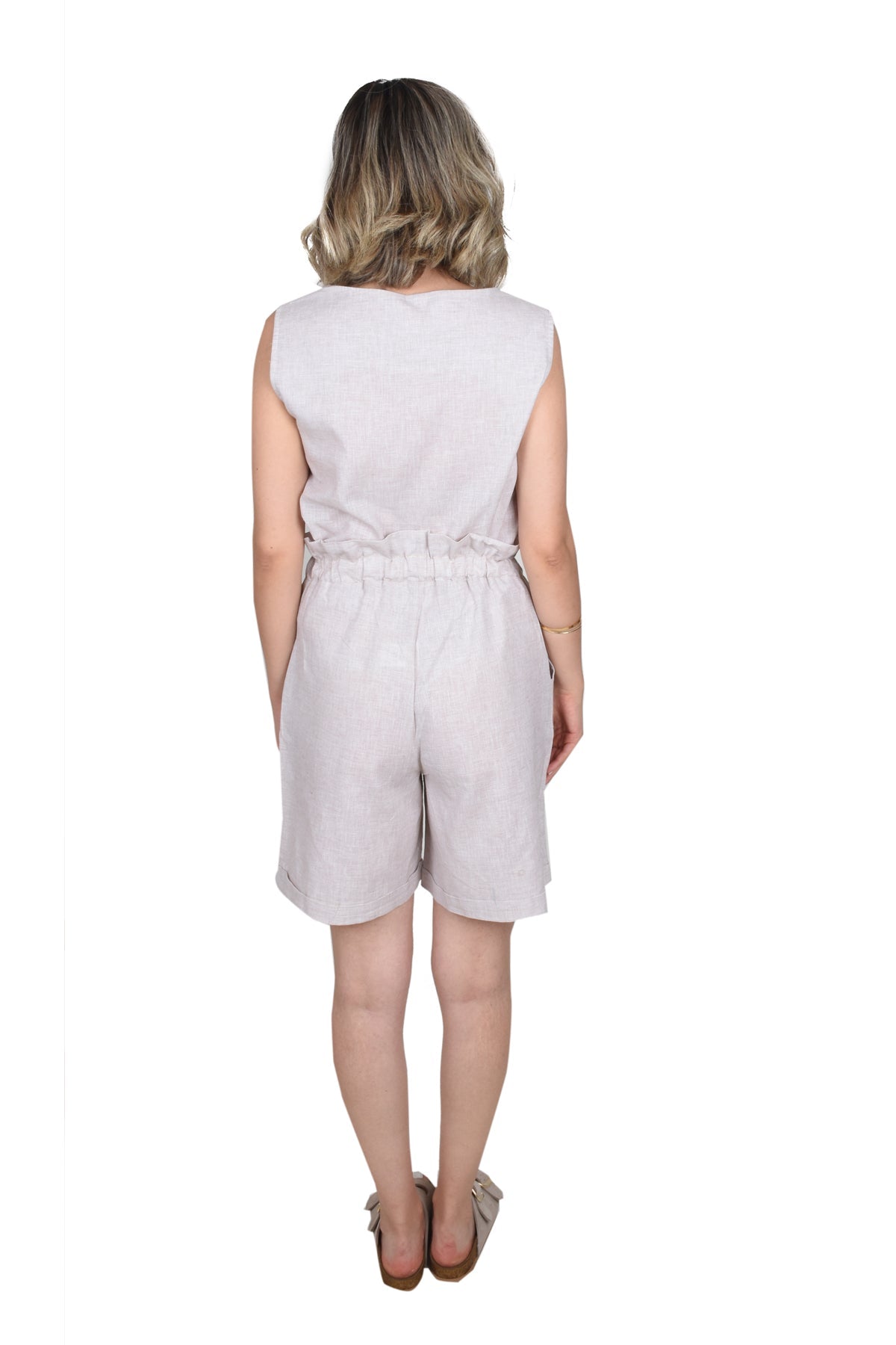 İstanbul Keten Oversize Şort