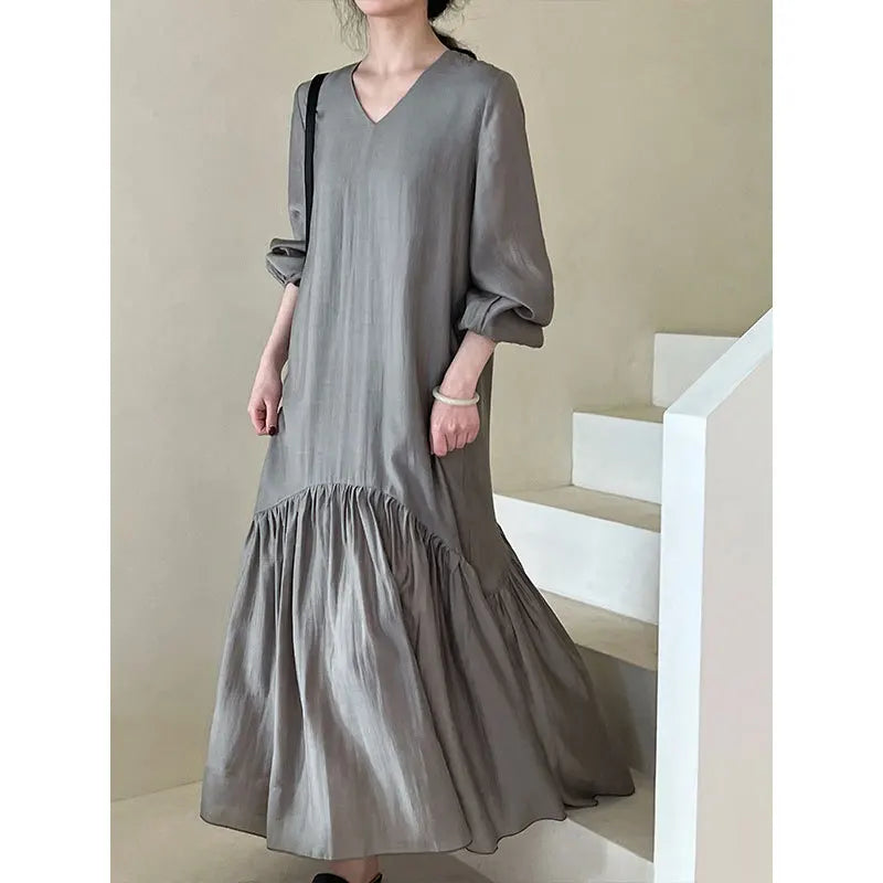 Lourdes Tencel Maxi Elbise