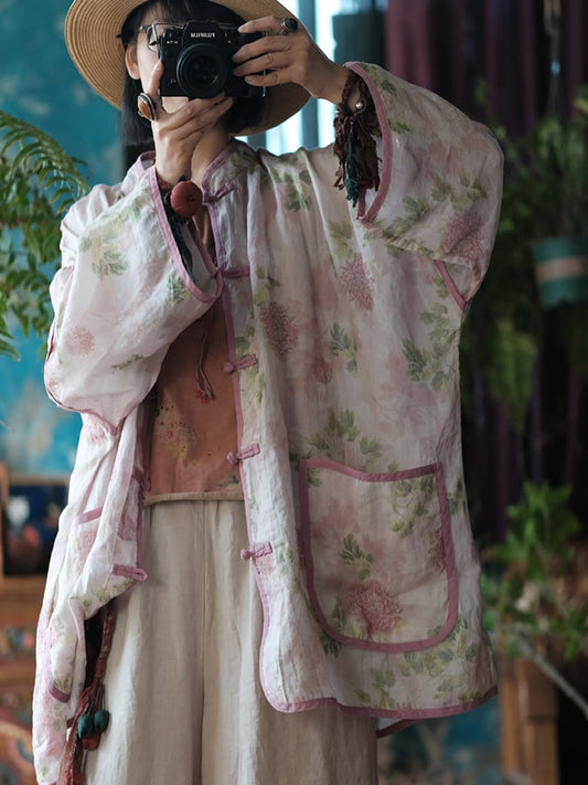 Vintage Floral Wind Ceket